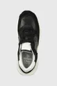 black New Balance leather sneakers M5740SLB