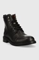 Guess buty skórzane Arco Lace Up FM8ALU.LEA10.BLACK czarny AW22