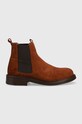 Guess sztyblety zamszowe arco chelsea nieocieplane brązowy FM8ARC.SUE10.COFFE