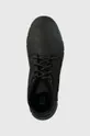 fekete Caterpillar bőr cipő Hendon Fleece