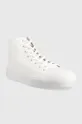 Πάνινα παπούτσια HUGO Dyerh λευκό