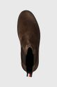 tmavě hnědá Semišové kotníkové boty Tommy Hilfiger