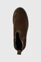 barna Tommy Hilfiger magasszárú cipő velúrból