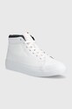 Tommy Hilfiger sneakersy skórzane FM0FM04172.YBR biały AW22