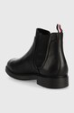 Обувь Кожаные полусапоги Tommy Hilfiger FM0FM04183.BDS чёрный