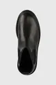 μαύρο Δερμάτινες μπότες τσέλσι Tommy Hilfiger