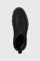 fekete Tommy Hilfiger magasszárú cipő velúrból