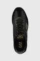 czarny EA7 Emporio Armani sneakersy skórzane Vintage