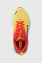 orange Hoka One One running shoes Bondi 8