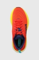 orange Hoka running shoes Bondi 8