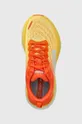 orange Hoka running shoes Bondi 8