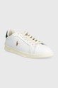 Polo Ralph Lauren sneakersy skórzane Hrt Ct II 809877598002.999 biały AW22