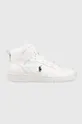 λευκό Δερμάτινα αθλητικά παπούτσια Polo Ralph Lauren Ανδρικά