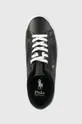 czarny Polo Ralph Lauren sneakersy skórzane Longwood