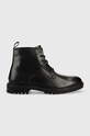 Kožené boty Pepe Jeans Ned Boot Relief casual černá PMS50223.999