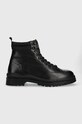 Pepe Jeans buty skórzane skóra licowa czarny PMS50225.999
