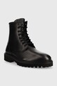 Pepe Jeans buty skórzane Trucker Laces M PMS50229.999 czarny AW22