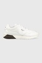 Kožené sneakers boty Pepe Jeans potažená kůže bílá PMS30876.800
