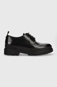 Karl Lagerfeld półbuty skórzane BUREAU II skóra licowa czarny KL11720.000
