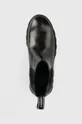μαύρο Δερμάτινες μπότες τσέλσι Karl Lagerfeld Terra Firma