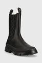 Δερμάτινες μπότες τσέλσι Karl Lagerfeld Trekka Mens μαύρο