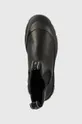 μαύρο Δερμάτινες μπότες τσέλσι Karl Lagerfeld Trekka Mens