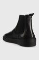 Obuwie Karl Lagerfeld sztyblety skórzane FLINT KL53340.000 czarny