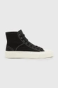 czarny AllSaints trampki Douglas Script High Top Męski