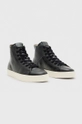 Δερμάτινα ελαφριά παπούτσια AllSaints Slone High Top μαύρο