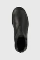 μαύρο Δερμάτινες μπότες τσέλσι Aeronautica Militare