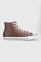 Tenisky Converse Chuck Taylor All Star imitácia kože hnedá 172697C