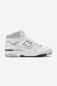 Kožené tenisky New Balance BB650RWC vysoký bílá BB650RWC