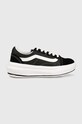 Vans sneakersy Old Skool Overt ComfyCush skóra zamszowa czarny VN0A7Q5EBA21