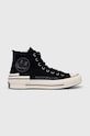 Converse sportcipő Chuck 70 Trippy Heel éktalp fekete A02407C