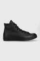 Кожени кецове Converse Chuck 70 Tonal Leather равна черен A00732C