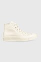Converse trampki skórzane Chuck 70 Tonal Leather płaska beżowy A00731C