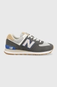 gri New Balance sneakers din piele întoarsă Unisex