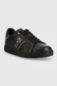 EA7 Emporio Armani sneakersy skórzane Classic Perf czarny