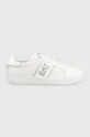 λευκό Δερμάτινα αθλητικά παπούτσια EA7 Emporio Armani Classic Perf Unisex