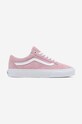 Semišové tenisky Vans Old Skool usňová koža ružová VN0A5JMI2PT