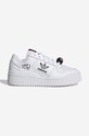 adidas Originals leather sneakers Forum Bold x Andre Saraiva Planet friendly white HQ6863