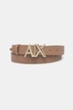Armani Exchange ремень кожаный для женщин коричневый 941125.CC719