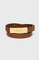 Kožený opasok Lauren Ralph Lauren hnedá 412873090002