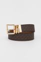 Αναστρέψιμη δερμάτινη ζώνη MICHAEL Michael Kors καφέ 558366