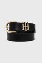 Tommy Hilfiger pasek skórzany czarny AW0AW13967.9BYY