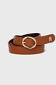 Kožni remen Tommy Hilfiger smeđa AW0AW13978.9BYY