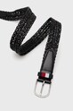 Δερμάτινη ζώνη Tommy Hilfiger Business Braided 3.5 AM0AM09415.9BYY μαύρο AW22