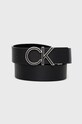 Ζώνη Calvin Klein απομίμηση λείου δέρματος μαύρο K50K509263.9BYY