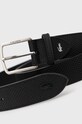 Δερμάτινη ζώνη Lacoste RC4005 μαύρο AW22