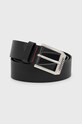 HUGO curea de piele negru 50480441